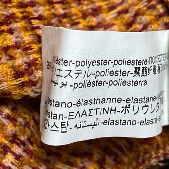 Zara Brown Striped Elastic Waist Drawstring Wide Leg Trousers Lounge Pants Sz L - Picture 5 of 5